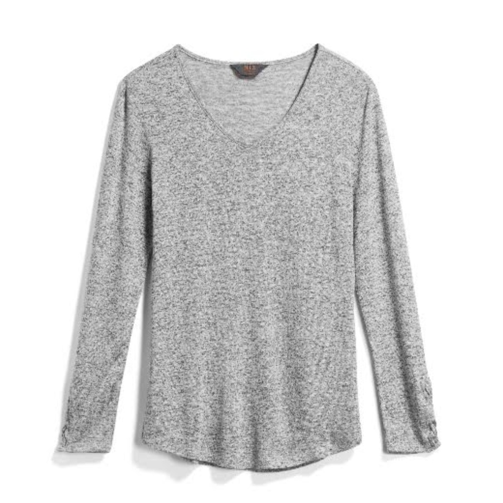 Market & Spruce Ceera Lace Up Sleeve Knit Top